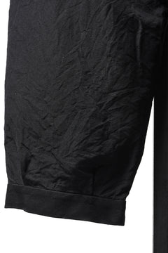 画像をギャラリービューアに読み込む, KLASICA "GL GOSSE-NN" RE DESIGNED BARREL TROUSERS / "NANAKO" WOVEN OXFORD (BLACK)
