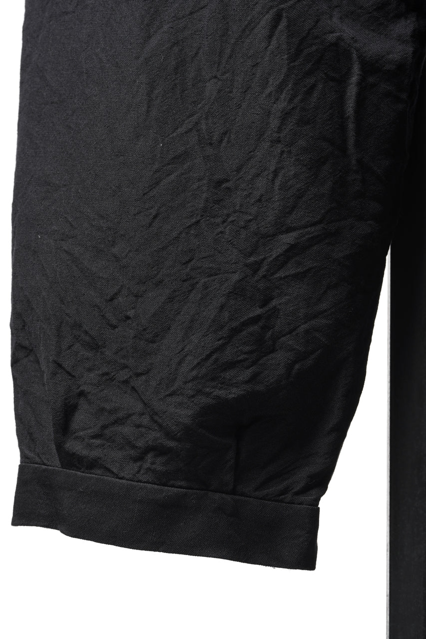 画像をギャラリービューアに読み込む, KLASICA "GL GOSSE-NN" RE DESIGNED BARREL TROUSERS / "NANAKO" WOVEN OXFORD (BLACK)