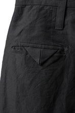 画像をギャラリービューアに読み込む, KLASICA "GL GOSSE-NN" RE DESIGNED BARREL TROUSERS / "NANAKO" WOVEN OXFORD (BLACK)