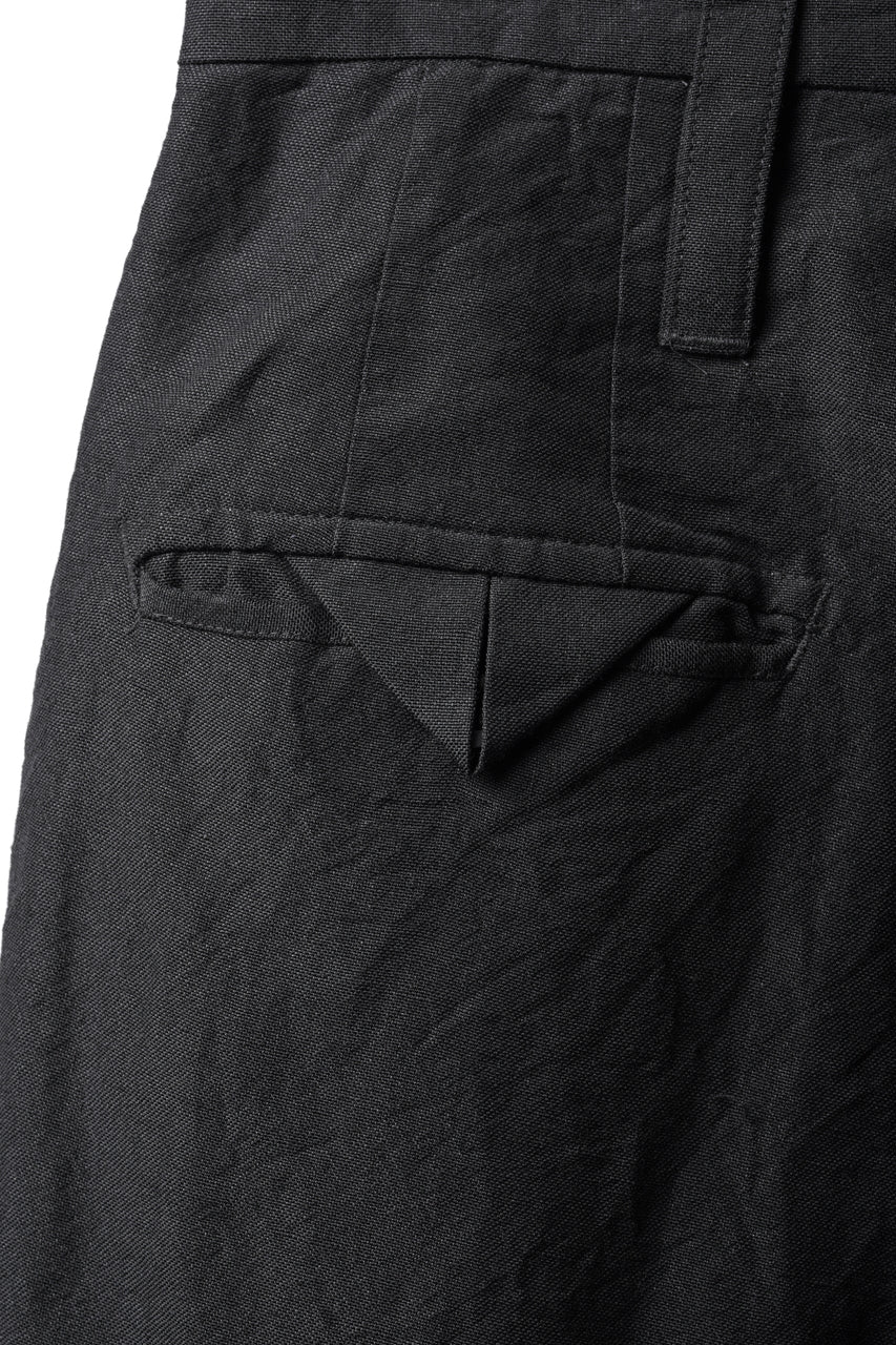画像をギャラリービューアに読み込む, KLASICA "GL GOSSE-NN" RE DESIGNED BARREL TROUSERS / "NANAKO" WOVEN OXFORD (BLACK)