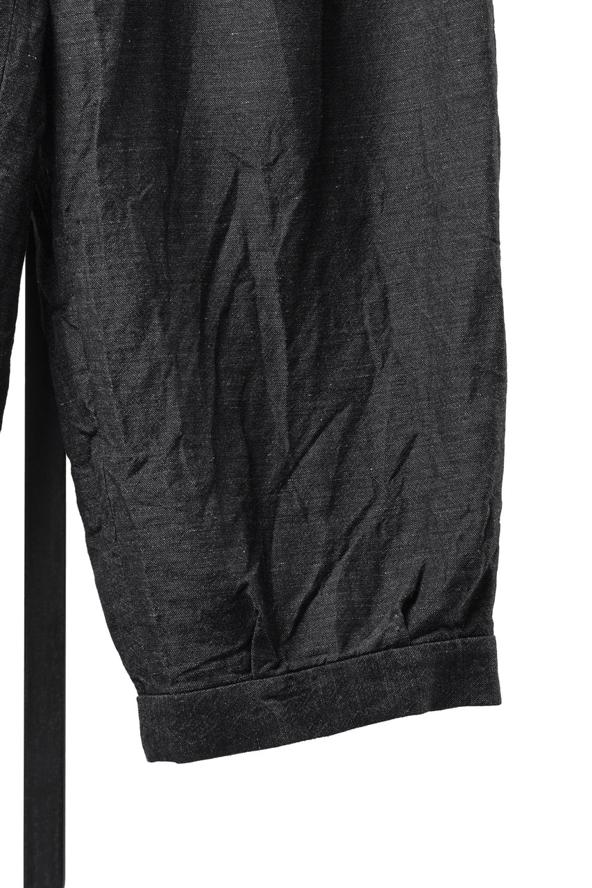 画像をギャラリービューアに読み込む, KLASICA "GL GOSSE-NN" RE DESIGNED BARREL TROUSERS / "NANAKO" WOVEN OXFORD (GREY)