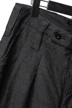 画像をギャラリービューアに読み込む, KLASICA "GL GOSSE-NN" RE DESIGNED BARREL TROUSERS / "NANAKO" WOVEN OXFORD (GREY)