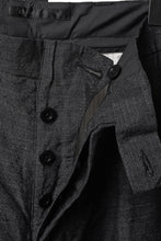 画像をギャラリービューアに読み込む, KLASICA "GL GOSSE-NN" RE DESIGNED BARREL TROUSERS / "NANAKO" WOVEN OXFORD (GREY)