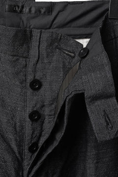 画像をギャラリービューアに読み込む, KLASICA "GL GOSSE-NN" RE DESIGNED BARREL TROUSERS / "NANAKO" WOVEN OXFORD (GREY)