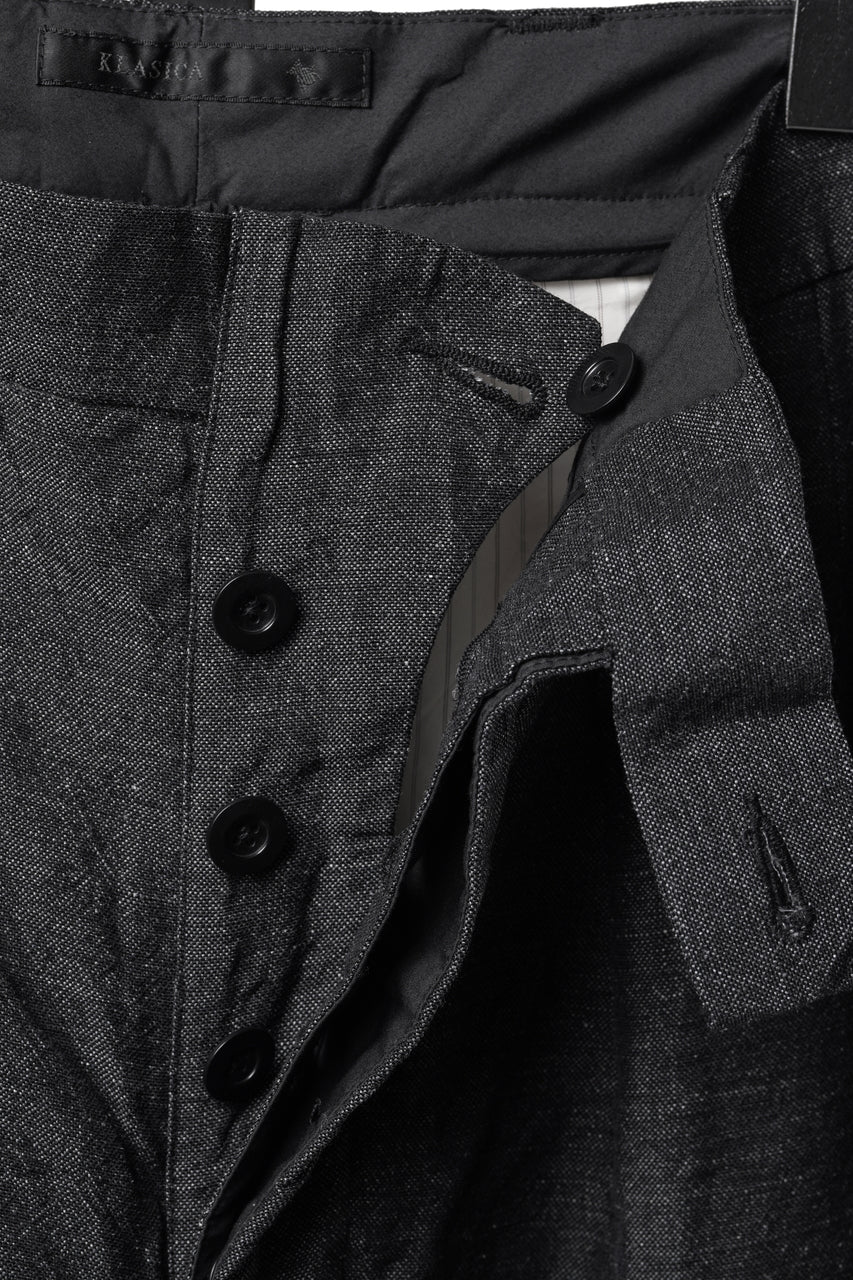 画像をギャラリービューアに読み込む, KLASICA "GL GOSSE-NN" RE DESIGNED BARREL TROUSERS / "NANAKO" WOVEN OXFORD (GREY)
