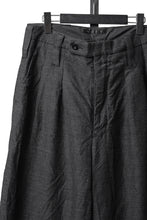 画像をギャラリービューアに読み込む, KLASICA "GL GOSSE-NN" RE DESIGNED BARREL TROUSERS / "NANAKO" WOVEN OXFORD (GREY)