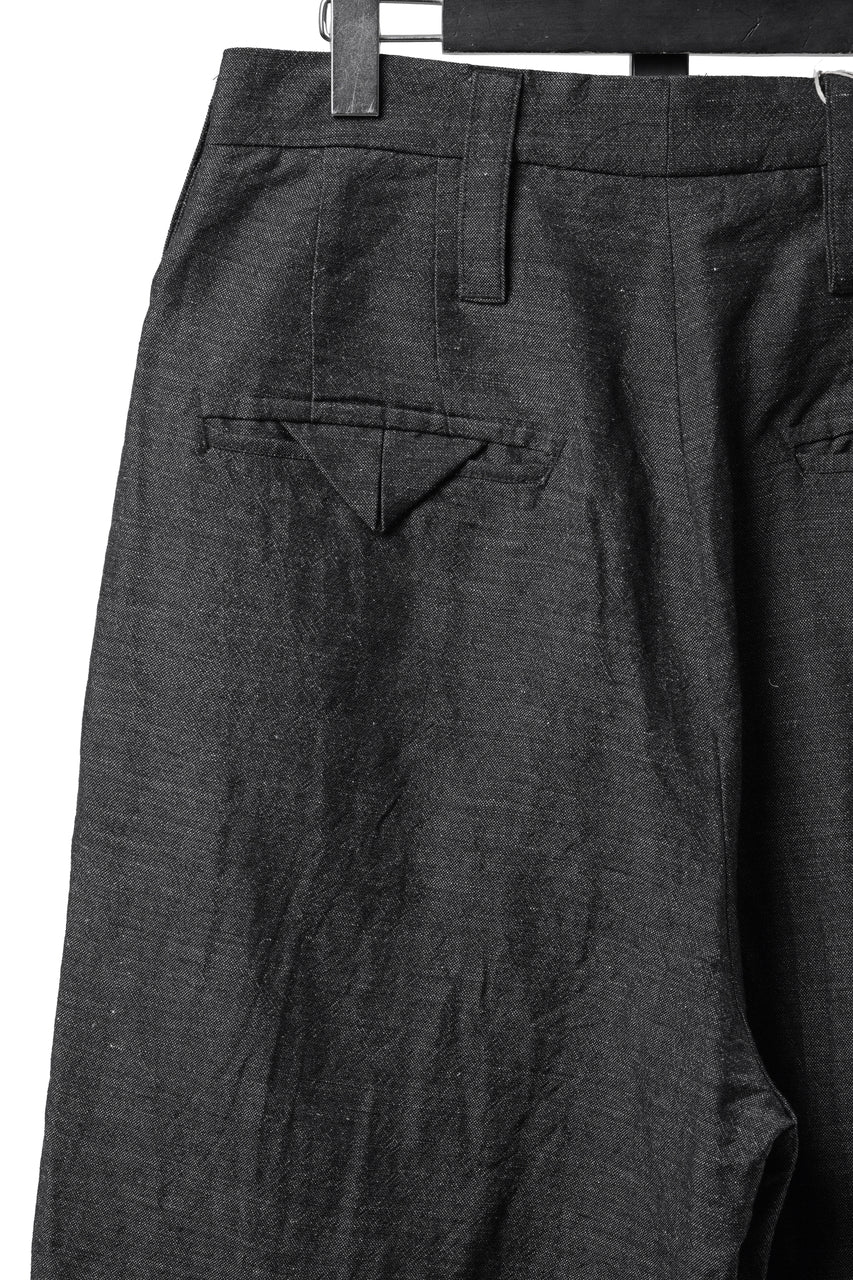画像をギャラリービューアに読み込む, KLASICA "GL GOSSE-NN" RE DESIGNED BARREL TROUSERS / "NANAKO" WOVEN OXFORD (GREY)