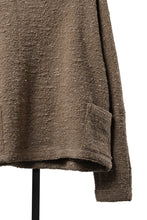 Load image into Gallery viewer, KLASICA "LIM" POCKET MOCK NECK JUMPER / NATURAL COLORED SHEEP NON DYED WOOL JERSEY (MAPLE)