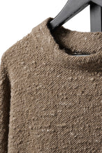 Load image into Gallery viewer, KLASICA "LIM" POCKET MOCK NECK JUMPER / NATURAL COLORED SHEEP NON DYED WOOL JERSEY (MAPLE)