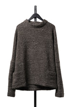 画像をギャラリービューアに読み込む, KLASICA "LIM" POCKET MOCK NECK JUMPER / NATURAL COLORED SHEEP NON DYED WOOL JERSEY (TAUPE)