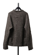 画像をギャラリービューアに読み込む, KLASICA "LIM" POCKET MOCK NECK JUMPER / NATURAL COLORED SHEEP NON DYED WOOL JERSEY (TAUPE)