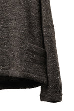 画像をギャラリービューアに読み込む, KLASICA "LIM" POCKET MOCK NECK JUMPER / NATURAL COLORED SHEEP NON DYED WOOL JERSEY (TAUPE)
