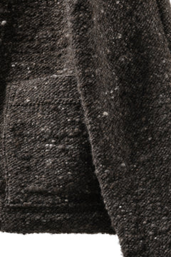 画像をギャラリービューアに読み込む, KLASICA "LIM" POCKET MOCK NECK JUMPER / NATURAL COLORED SHEEP NON DYED WOOL JERSEY (TAUPE)