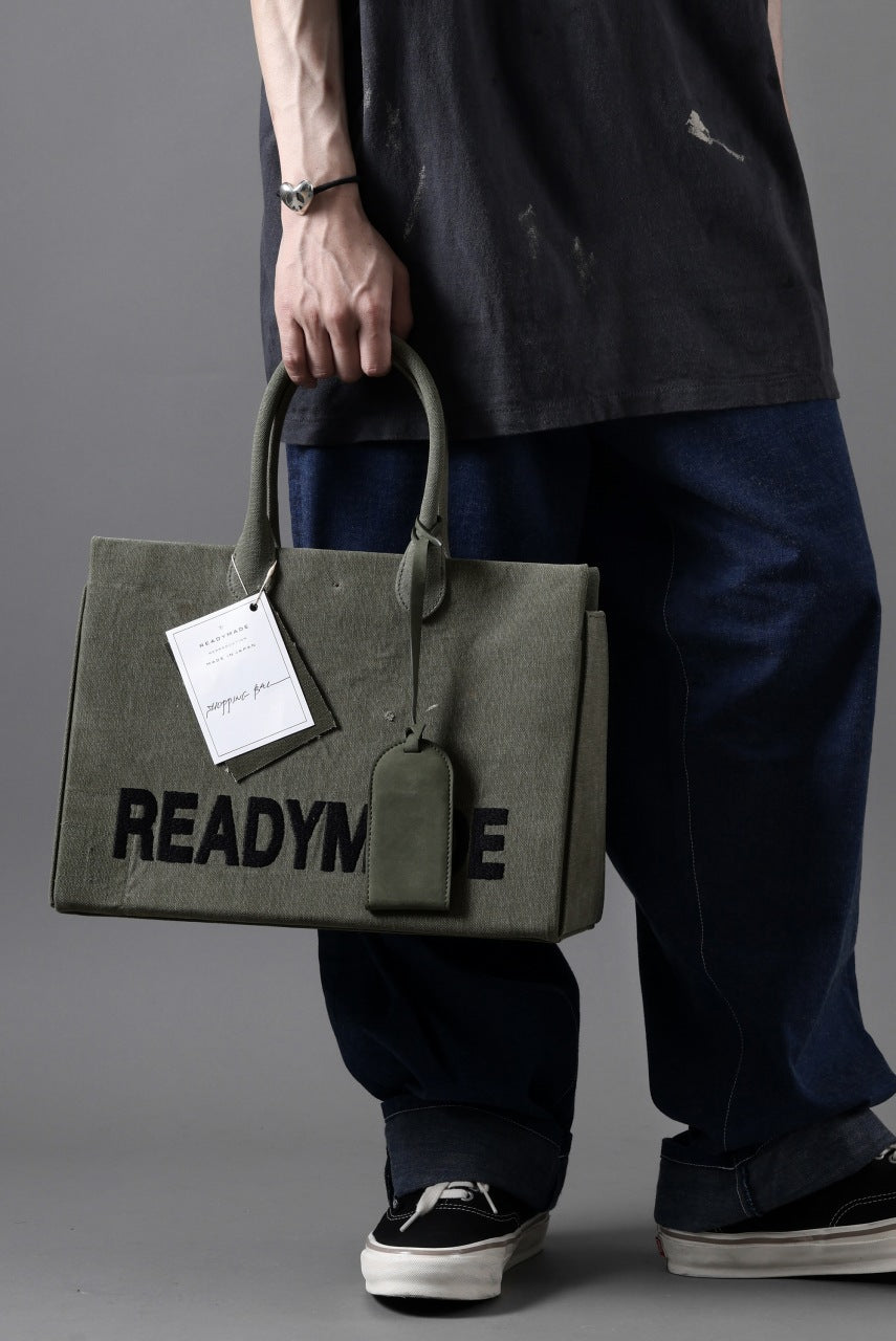 READYMADE SHOPPING BAG 35 LOGO (KHAKI)