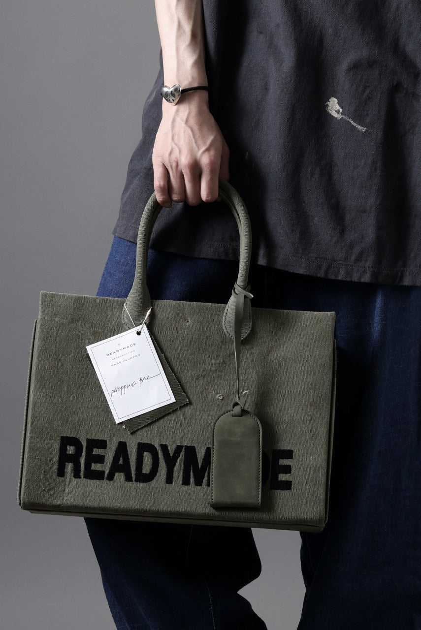 画像をギャラリービューアに読み込む, READYMADE SHOPPING BAG 35 LOGO (KHAKI)