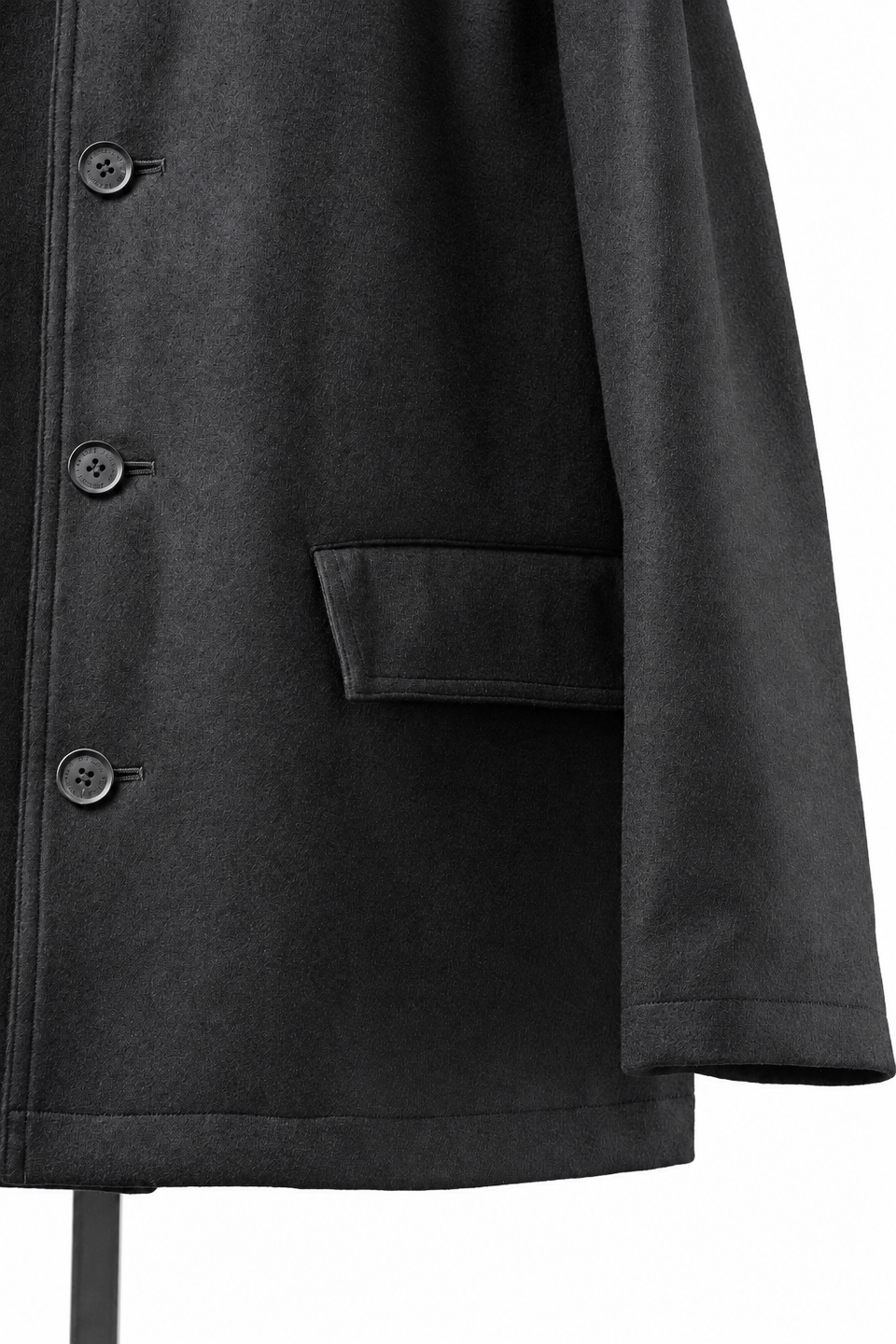 Load image into Gallery viewer, LITTLEBIG Wool Car Coat (BLACK)