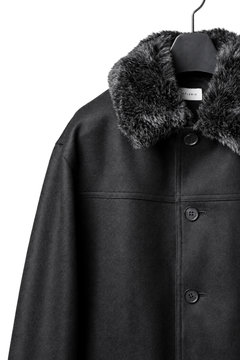 Load image into Gallery viewer, LITTLEBIG Wool Car Coat (BLACK)