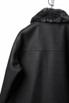 Load image into Gallery viewer, LITTLEBIG Wool Car Coat (BLACK)