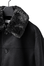 Load image into Gallery viewer, LITTLEBIG Wool Car Coat (BLACK)