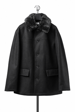 Load image into Gallery viewer, LITTLEBIG Wool Car Coat (BLACK)
