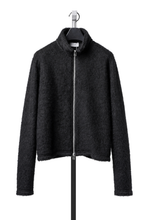 画像をギャラリービューアに読み込む, LITTLEBIG Zip Up Knit Jacket (BLACK)