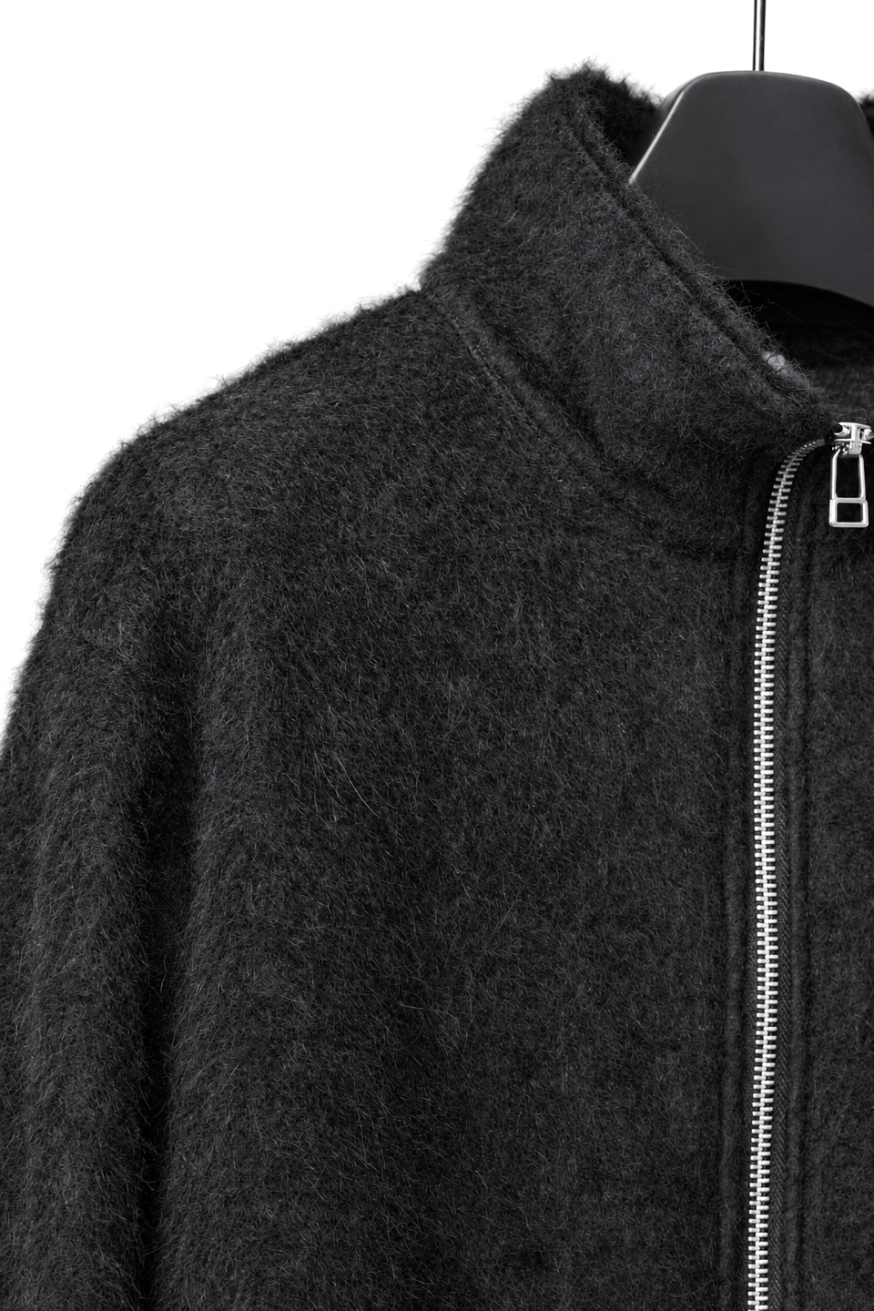 画像をギャラリービューアに読み込む, LITTLEBIG Zip Up Knit Jacket (BLACK)