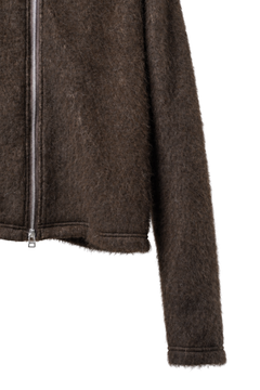 画像をギャラリービューアに読み込む, LITTLEBIG Zip Up Knit Jacket (BROWN)