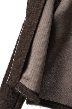 画像をギャラリービューアに読み込む, LITTLEBIG Zip Up Knit Jacket (BROWN)