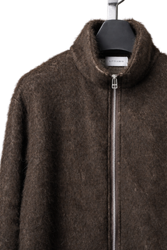 画像をギャラリービューアに読み込む, LITTLEBIG Zip Up Knit Jacket (BROWN)