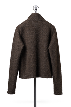 画像をギャラリービューアに読み込む, LITTLEBIG Zip Up Knit Jacket (BROWN)