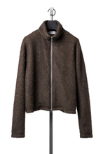 画像をギャラリービューアに読み込む, LITTLEBIG Zip Up Knit Jacket (BROWN)