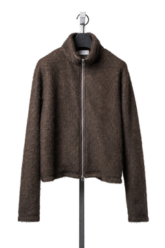 画像をギャラリービューアに読み込む, LITTLEBIG Zip Up Knit Jacket (BROWN)