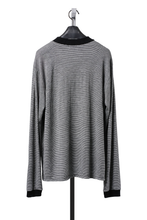 画像をギャラリービューアに読み込む, LITTLEBIG Mock Neck Wool Long T Shirt (BORDER)