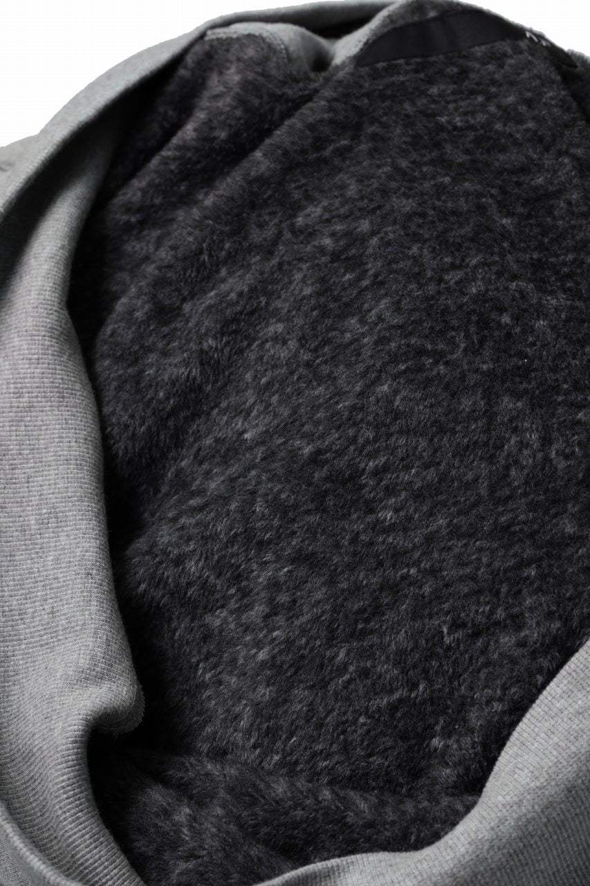 A.F ARTEFACT BOMBERHEAT® DOLMAN PULLOVER TOPS (LIGHT GREY)