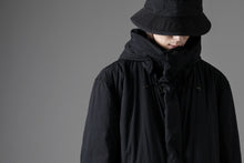 画像をギャラリービューアに読み込む, Ten c PADDED PARKA COAT / GARMENT DYED NYLON TACTEL (BLACK)