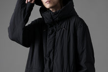 画像をギャラリービューアに読み込む, Ten c PADDED PARKA COAT / GARMENT DYED NYLON TACTEL (BLACK)