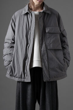 Load image into Gallery viewer, Ten c LIGHT DOWN FIELD JACKET / GARMENT DYED NYLON TACTEL (GRAY)