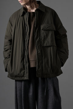 画像をギャラリービューアに読み込む, Ten c LIGHT DOWN FIELD JACKET / GARMENT DYED NYLON TACTEL (DARK GREEN)