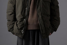 画像をギャラリービューアに読み込む, Ten c LIGHT DOWN FIELD JACKET / GARMENT DYED NYLON TACTEL (DARK GREEN)