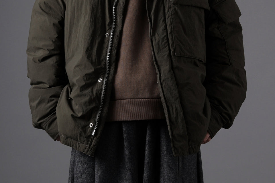 画像をギャラリービューアに読み込む, Ten c LIGHT DOWN FIELD JACKET / GARMENT DYED NYLON TACTEL (DARK GREEN)