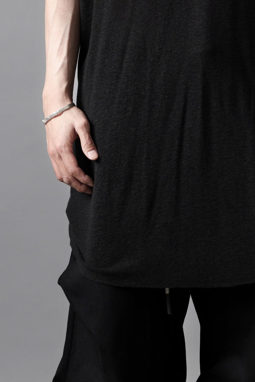 画像をギャラリービューアに読み込む, thom/krom SMOOTH FIT T-SHIRT / VISCOSE LINEN JERSEY (BLACK)