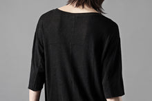 画像をギャラリービューアに読み込む, thom/krom SMOOTH FIT T-SHIRT / VISCOSE LINEN JERSEY (BLACK)