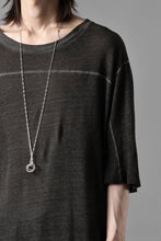 画像をギャラリービューアに読み込む, thom/krom SMOOTH FIT T-SHIRT / VISCOSE LINEN JERSEY (BLACK OIL)