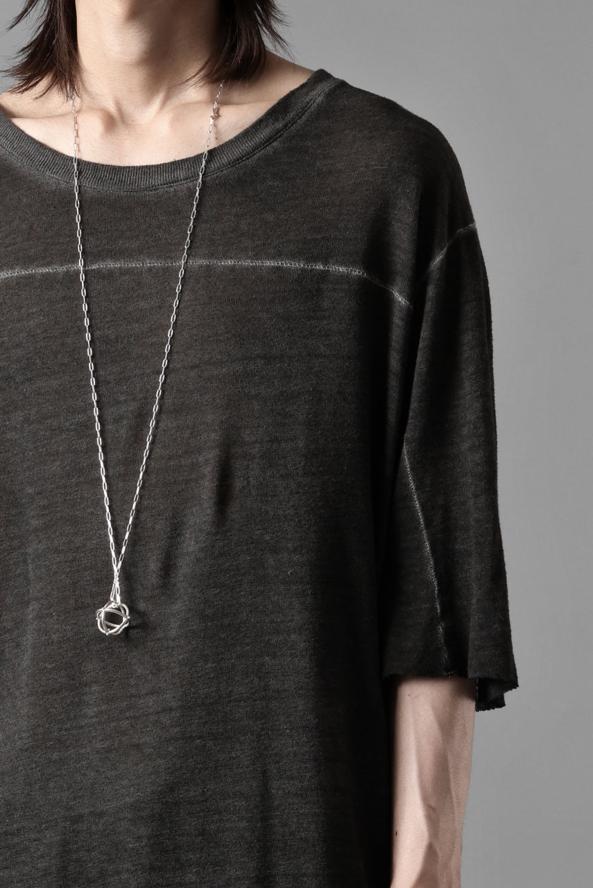 画像をギャラリービューアに読み込む, thom/krom SMOOTH FIT T-SHIRT / VISCOSE LINEN JERSEY (BLACK OIL)