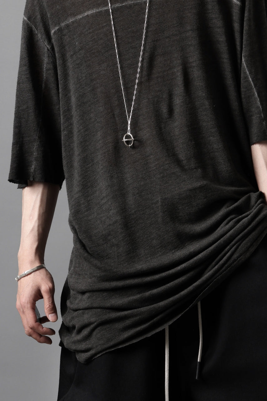 画像をギャラリービューアに読み込む, thom/krom SMOOTH FIT T-SHIRT / VISCOSE LINEN JERSEY (BLACK OIL)