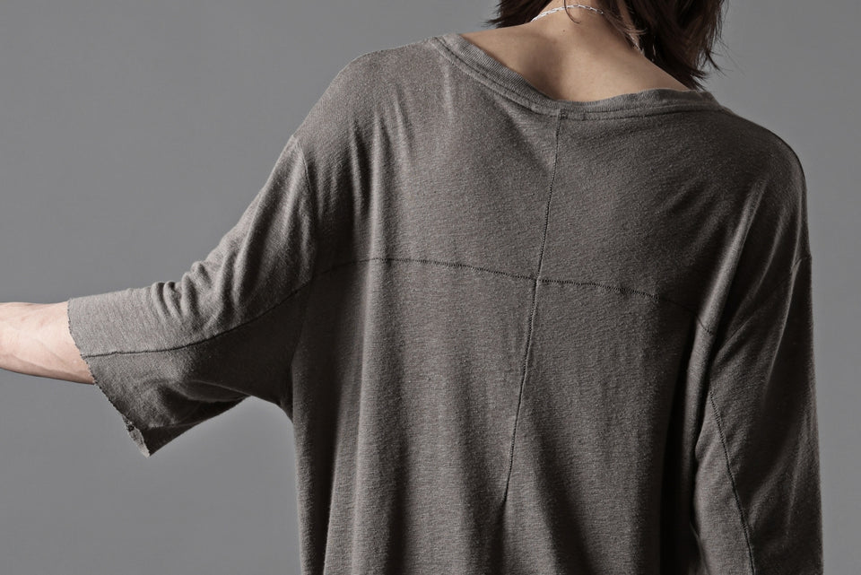 画像をギャラリービューアに読み込む, thom/krom SMOOTH FIT T-SHIRT / VISCOSE LINEN JERSEY (ROCK)