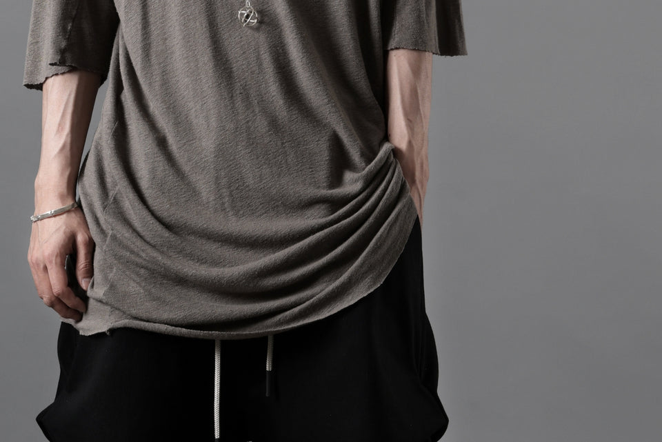 画像をギャラリービューアに読み込む, thom/krom SMOOTH FIT T-SHIRT / VISCOSE LINEN JERSEY (ROCK)