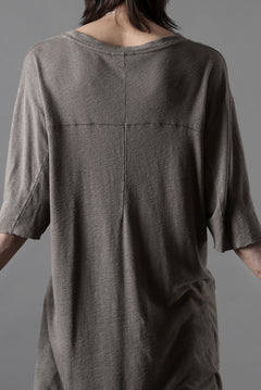 画像をギャラリービューアに読み込む, thom/krom SMOOTH FIT T-SHIRT / VISCOSE LINEN JERSEY (ROCK)