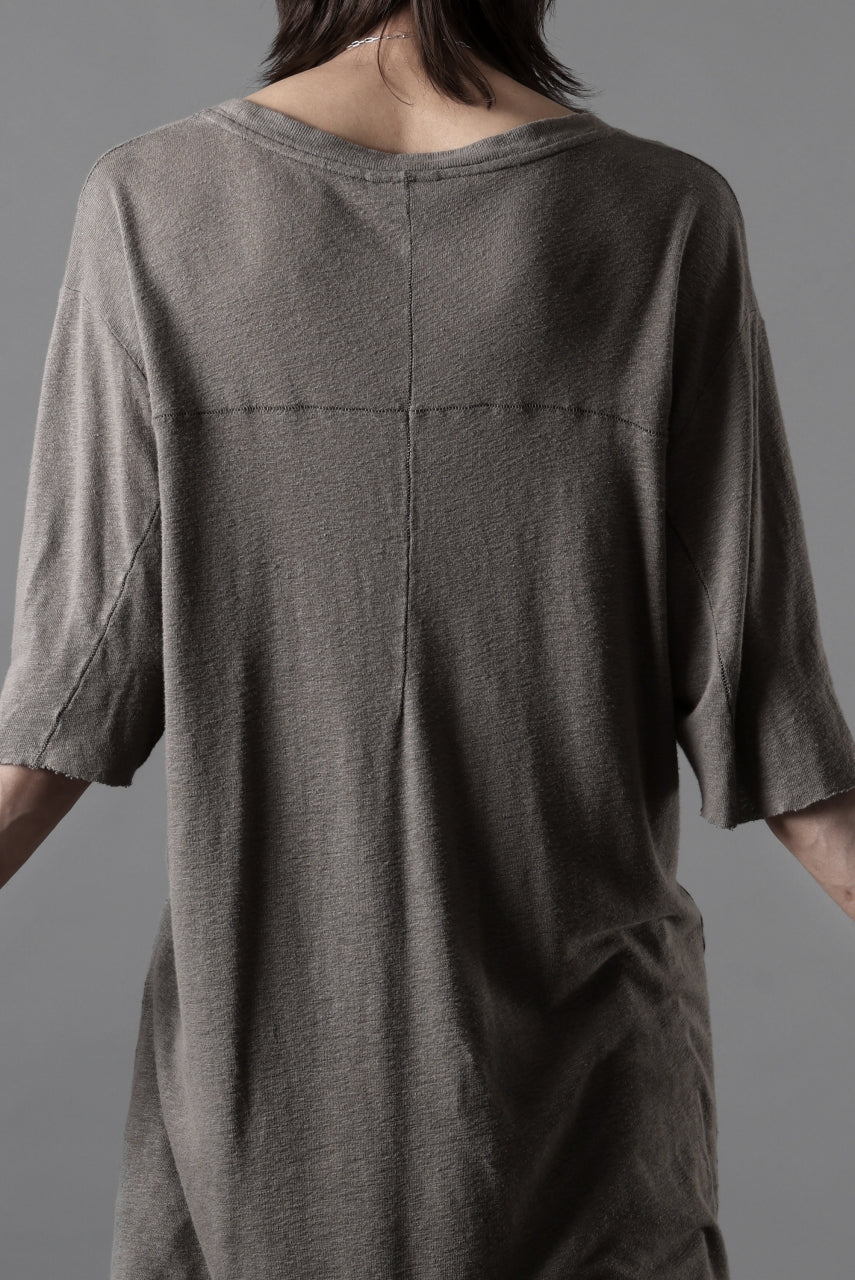 画像をギャラリービューアに読み込む, thom/krom SMOOTH FIT T-SHIRT / VISCOSE LINEN JERSEY (ROCK)