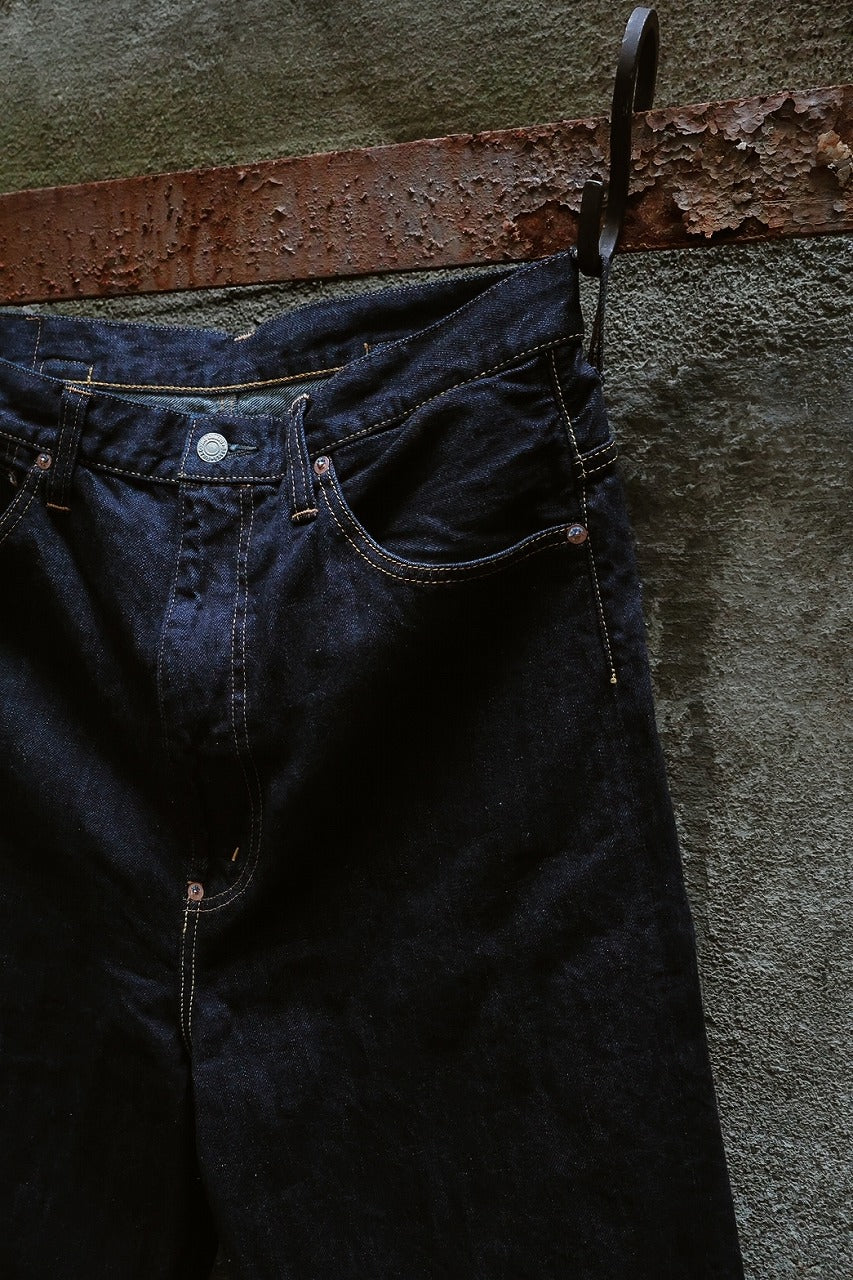 FULLCOUNT x N/07 x LOOM exclusive WIDE TAPERED DENIM PANTS / 11.5oz ZIMBABWE DENIM (INDIGO BLUE / ONE WASHED)